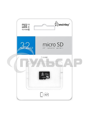 Флеш карта Micro SDHC 32Gb Smartbuy Class 10 UHS-I (без адаптера)