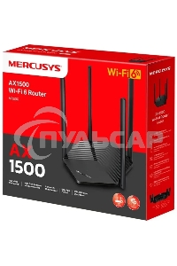 Двухдиапазонный Wi-Fi роутер Mercusys MR60X AX1500
