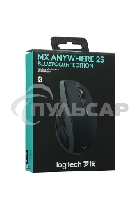 Мышь беспроводная Logitech MX Anywhere 2S графитовый, 4000 dpi, радиоканал, Bluetooth, USB, кнопки - 6