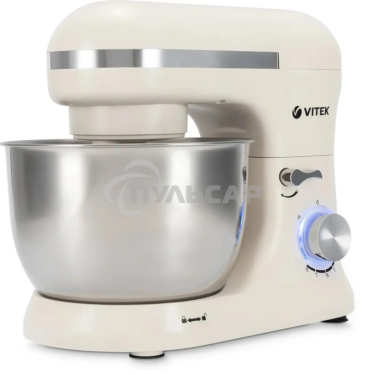 Миксер планетарный Vitek VT-PM0110 1500Вт кремовый