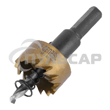 Коронка по металлу Denzel HSS, 25 мм, нитридтитановое покрытие