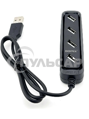 Разветвитель USB 2.0 BPH-1729 4порт. черный