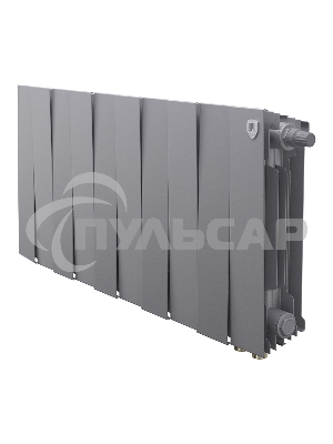 Радиатор биметаллический Royal Thermo PianoForte 300 серебристый VR80 - 10 секц.