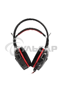 Игровая гарнитура RUSH COBRA, динамики 40мм, велюровые амбушюры, черный/красный (SBHG-1300)