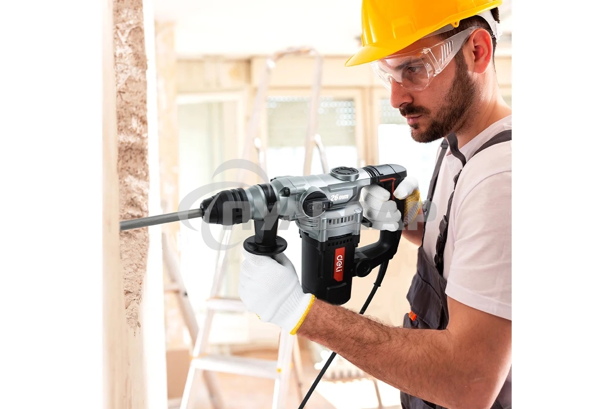 Перфоратор Deli DE-DC26-3E (1100Вт, SDS PLUS, 4750уд/мин, 1450об/мин, кейс)