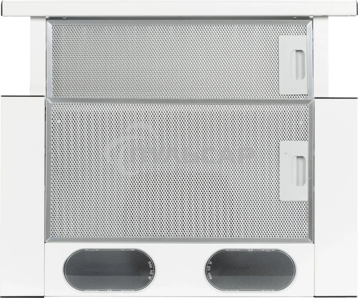 Вытяжка встраиваемая Elikor Интегра 50П-400-В2Л белый, 50 см, 400 куб. м/ч, 57 дБ