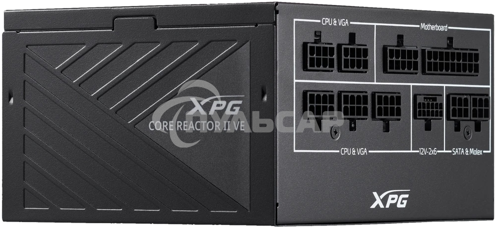 Блок питания ADATA XPG COREREACTORIIVE850G-BKCEU, 850Вт, 80 PLUS Gold, 120мм, модульный, черный