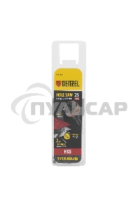 Коронка по металлу Denzel HSS, 25 мм, нитридтитановое покрытие