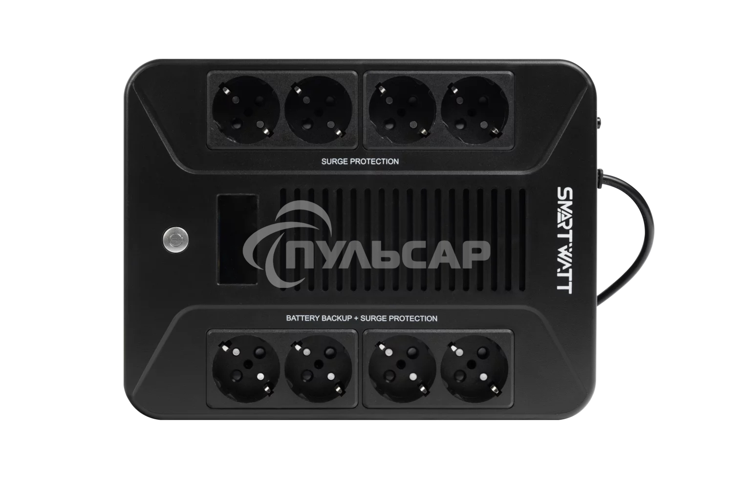 Источник бесперебойного питания SMARTWATT UPS SAFE PRO LCD 600 Line-interactive 600VA/360W Brick (Euro x8, USB, RJ11/RJ45 protection, LCD, 275x210x9