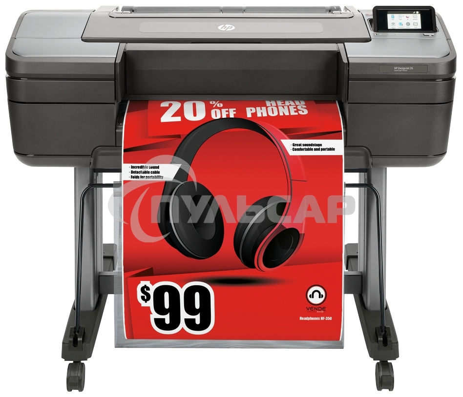 Плоттер струйный HP DesignJet Z6 Postscript (T8W15A), A1, цветной, 24