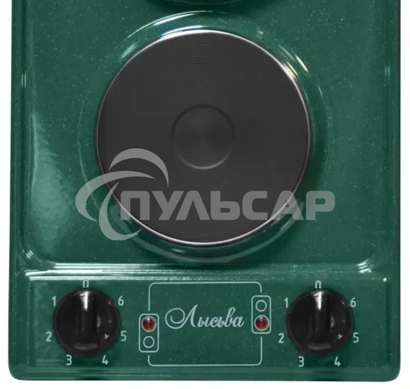 Настольная плита ЛЫСЬВА ЭПБ 21 рябчик малахит, 2,2кВт