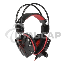 Игровая гарнитура RUSH COBRA, динамики 40мм, велюровые амбушюры, черный/красный (SBHG-1300)