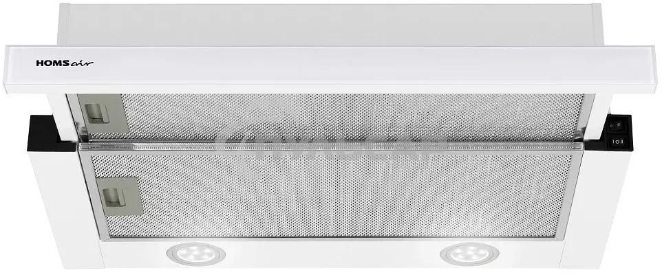 Вытяжка телескопическая HOMSair Flat 60 белый, 60 см, 520 куб. м/ч, 47 дБ
