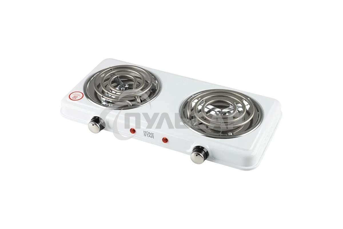 Плитка электрическая HOMESTAR HS-1109, 2 конф, белый, ТЭН