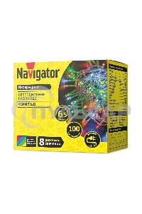 Гирлянда Navigator NGF-S01-100RGBY-5-6.5m-230-C8-TR-IP20