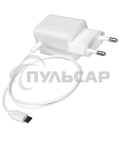 Сетевое зарядное устройство Maxvi A202M 2хUSB 2А 10W + литой кабель MicroUSB 1.2м, белый