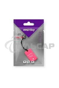Картридер MicroSD Smartbuy, розовый (SBR-706-P)