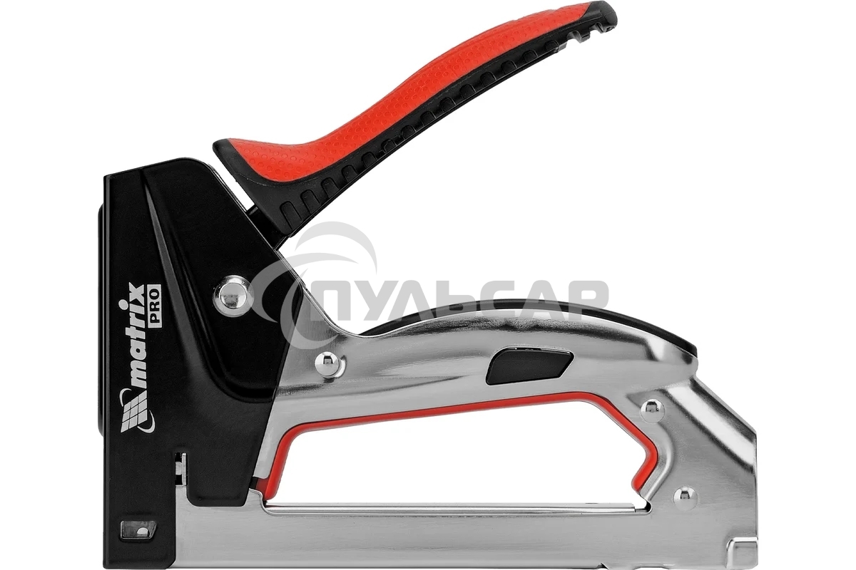 Степлер мебельный Matrix, стальной, быстрая загрузка, тип скобы 53, 6-10 мм, PRO