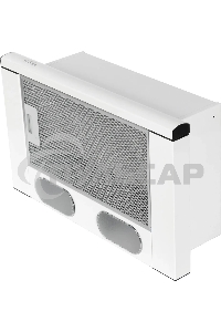 Вытяжка встраиваемая Elikor Интегра 50П-400-В2Л белый, 50 см, 400 куб. м/ч, 57 дБ