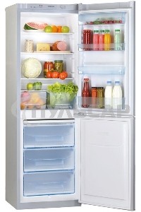 Холодильник Pozis RK-139 серебристый глянц. двухкамерный 188/97 л морозилка снизу