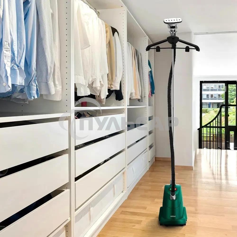 Отпариватель напольный Kitfort КТ-9360 2200Вт зеленый/черный