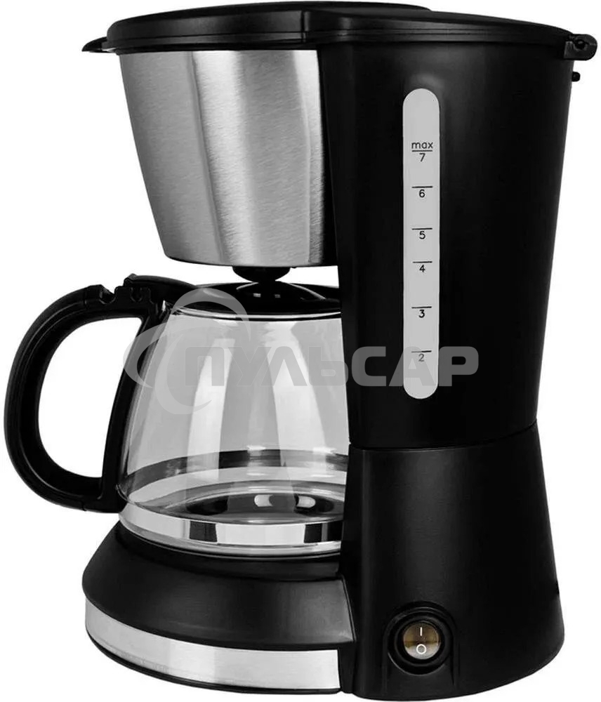 Кофеварка капельная Vitek VT-1506 ВК черный, молотый кофе, 0.7 л, 550 Вт