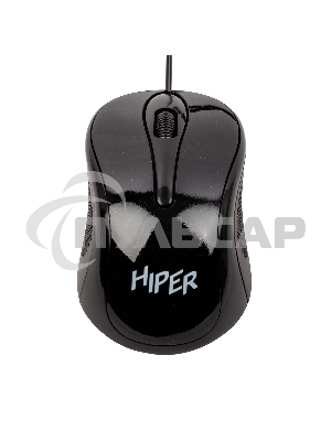 Мышь проводная HIPER HOM-031 черный, 1000 dpi, USB, кнопки - 3
