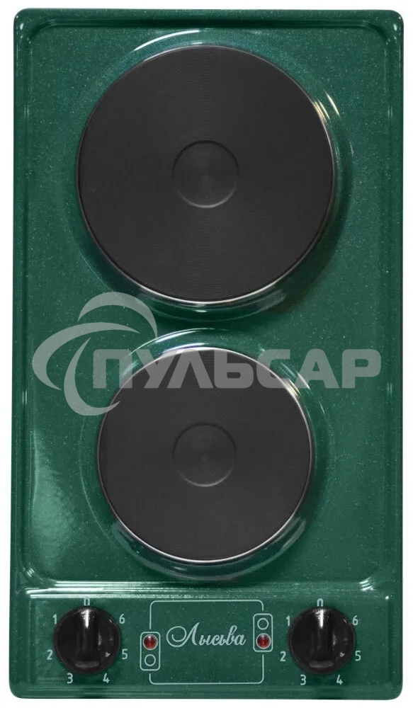 Настольная плита ЛЫСЬВА ЭПБ 21 рябчик малахит, 2,2кВт