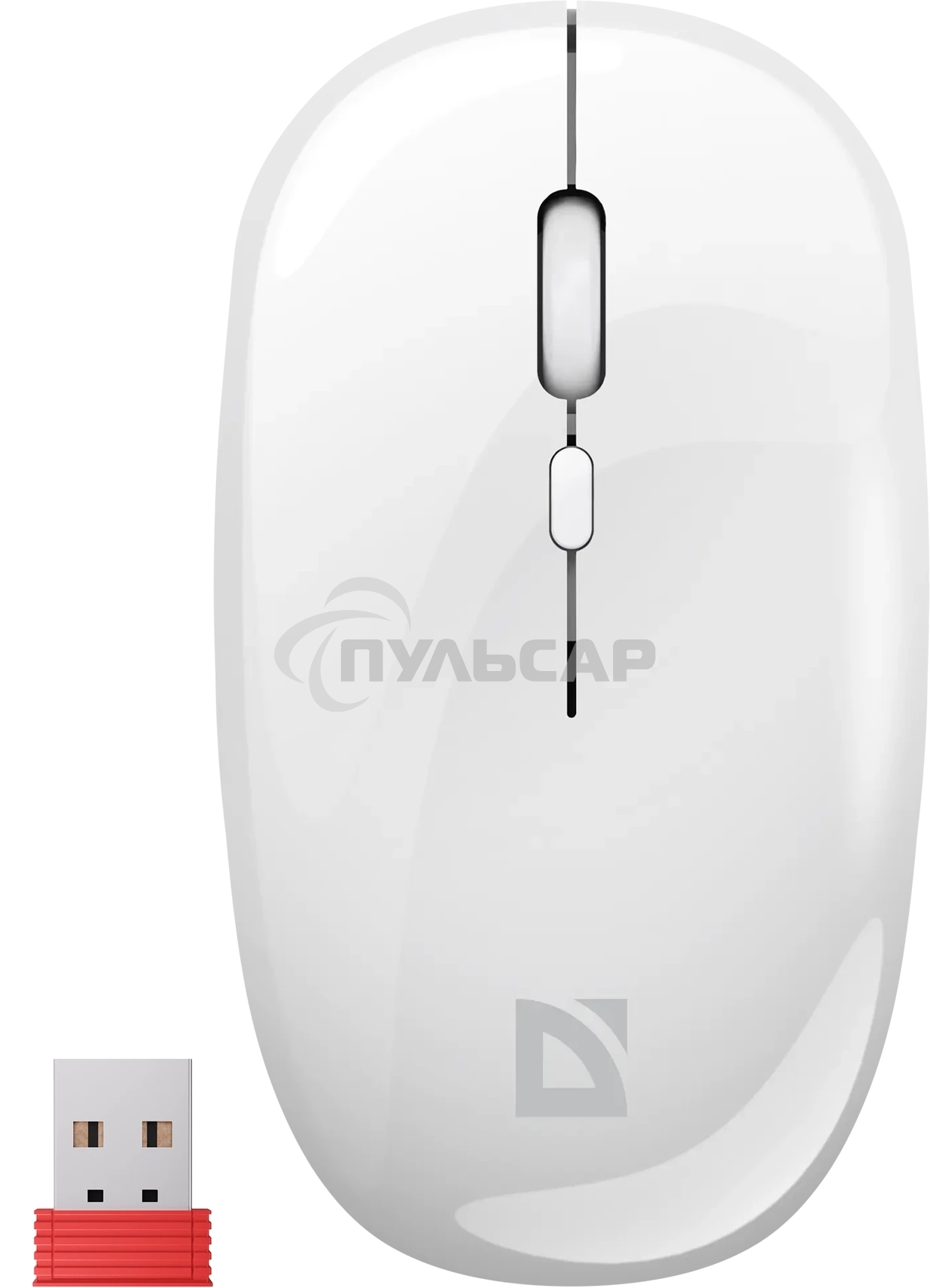 Мышь беспроводная Defender Calessa MB-252 белый, 3200 dpi, радиоканал, Bluetooth, USB, кнопки - 4