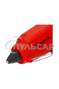 Клеевой пистолет Matrix 11 мм, 40 (100) Вт, 18 г/мин, выключатель и индикатор напряжения