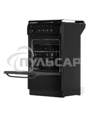 Плита электрическая De Luxe 5004.13э (кр)-001 черный, конфорок 4 шт, духовка 43 л, 50 см x 85 см x 50 см