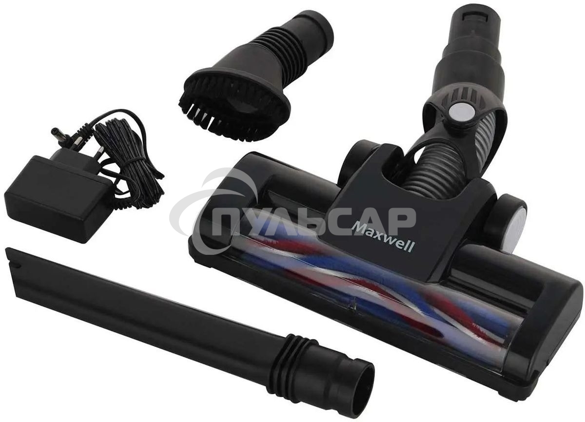 Пылесос вертикальный Maxwell MW-3246 белый/черный, питание от аккумулятора, 120 Вт, уборка сухая, пылесборник 0.4 л, работа от АКБ max 35 мин