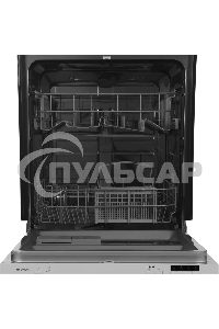 Встраиваемая посудомоечная машина Hyundai HBD 640P, нержавеющая сталь, 59.8 см, 12 компл., 55 дБ, класс A++