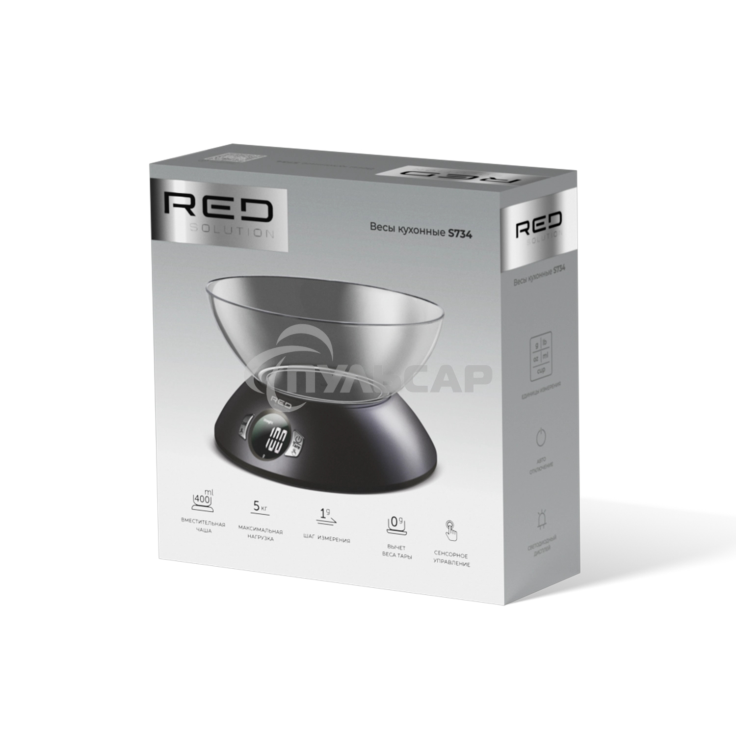 Весы кухонные электронные Red Solution S734 макс.вес:5кг черный