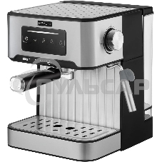 Кофеварка рожковая Rondell RDE-1106 серебристый, исп. кофе - молотый, 1.6 л, 850 Вт, 20 бар