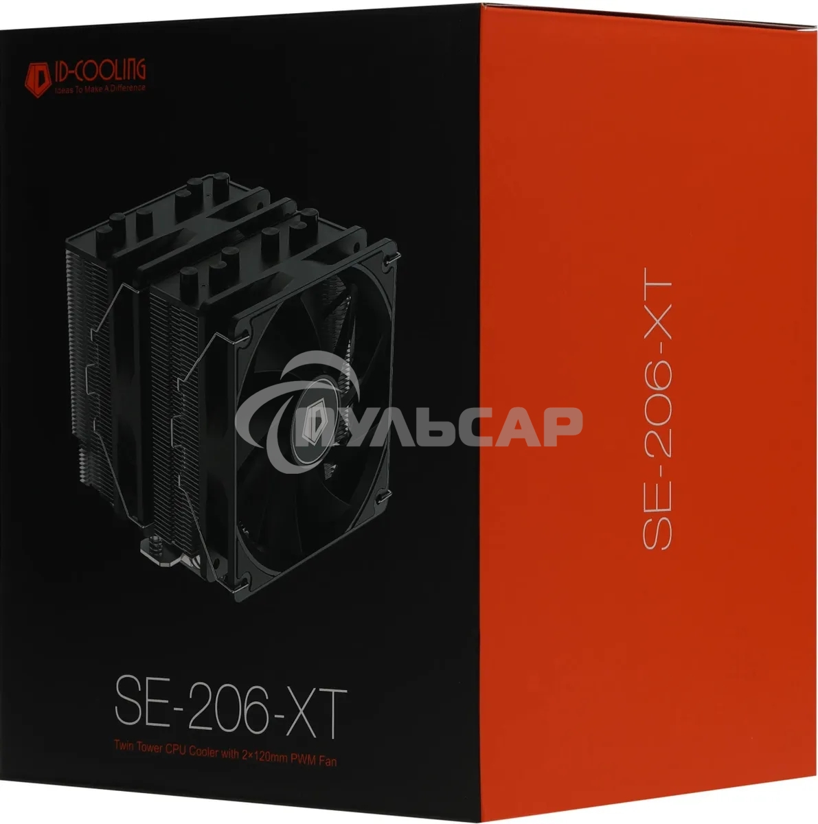 Кулер ID-COOLING SE-206-XT черный 120мм алюминий/медь 1800rpm 35db 4-pin 250W 156мм