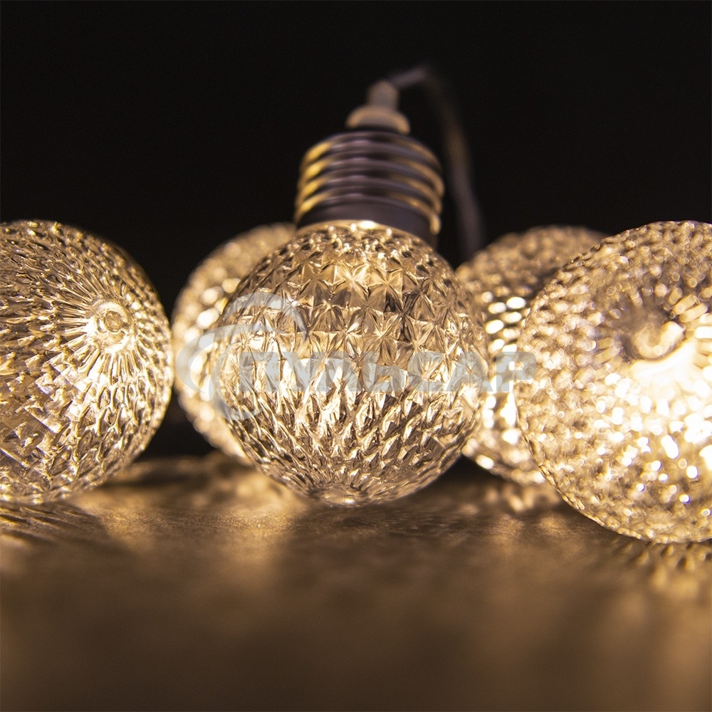 Гирлянда светод. Funray Лампы,SE-HL-1.810WW,2*АА,1.8м,10LED,10ламп,тепл.бел,прозрачный провод