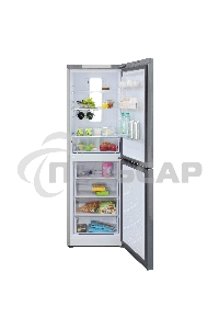 Холодильник Бирюса Б-M940NF металлик двухкамерный 210/130л морозилка снизу, No Frost