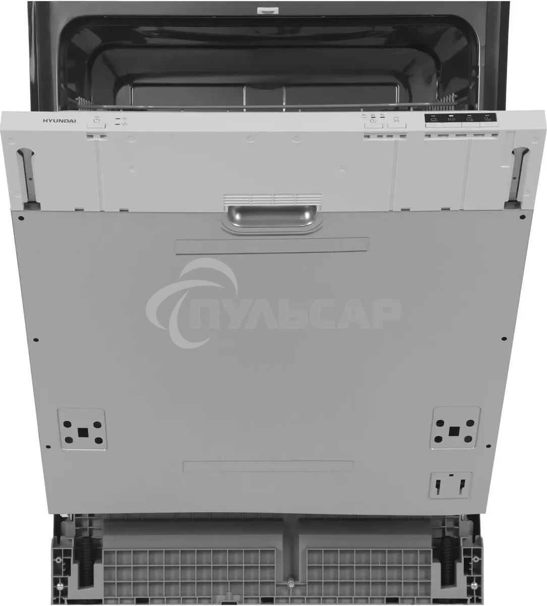 Встраиваемая посудомоечная машина Hyundai HBD 640P, нержавеющая сталь, 59.8 см, 12 компл., 55 дБ, класс A++