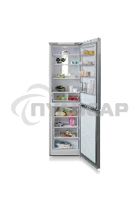 Холодильник Бирюса Б-C980NF серый металлопласт двухкамерный 240/130л морозилка снизу, No Frost