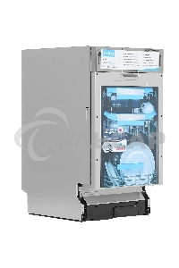 Встраиваемая посудомоечная машина Korting KDI 45570, нержавеющая сталь, 44.8 см, 10 компл., 47 дБ, класс A++