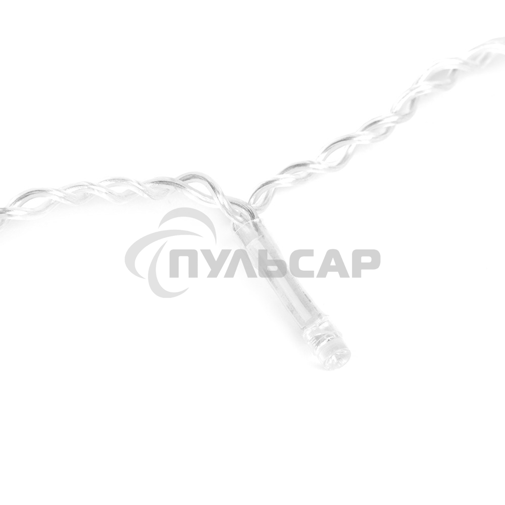 Гирлянда светод. Funray Занавес CL-320WW, 3*2,5м,320LED,тепл.белый,прозрачный шн. 2,5м,220в,IP20,контр