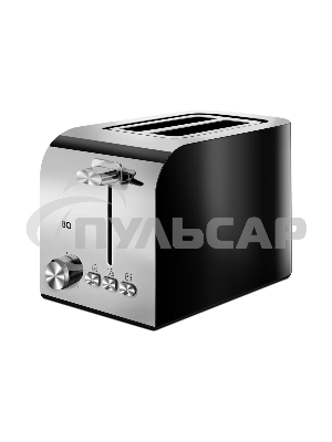 Тостер BQ T2000 Steel-Black, Мощность 850 Вт, 7 степеней поджаривания