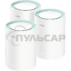 Бесшовный Mesh роутер Cudy M1500 (M1500(3-PACK)) AX1500 10/100/1000BASE-TX (упак.:3шт)