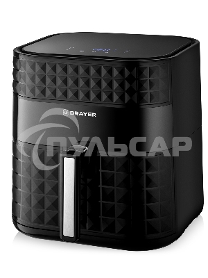Аэрогриль BRAYER BR2035 черный, 1800 Вт, 6 л, упр. - сенсор, программ - 7