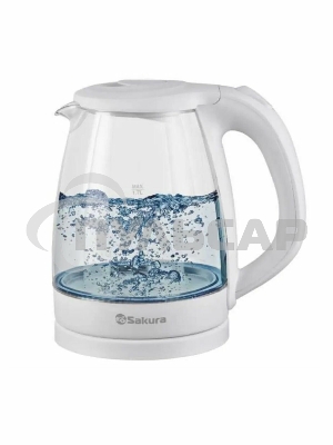 Чайник электрический Sakura SA-2733W белый, 1,7 л., 2200 Вт