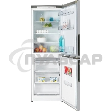Холодильник Atlant ХМ-4619-181 серебристый двухкамерный 182/119л морозилка снизу