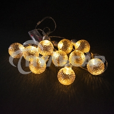 Гирлянда светод. Funray Лампы,SE-HL-1.810WW,2*АА,1.8м,10LED,10ламп,тепл.бел,прозрачный провод