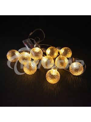 Гирлянда светод. Funray Лампы,SE-HL-1.810WW,2*АА,1.8м,10LED,10ламп,тепл.бел,прозрачный провод