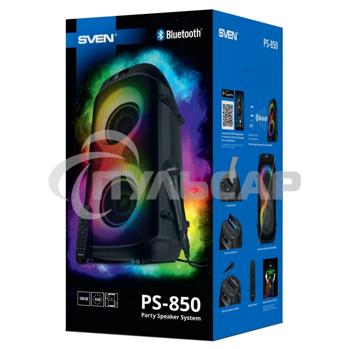 Портативная колонка Sven PS-850, черный